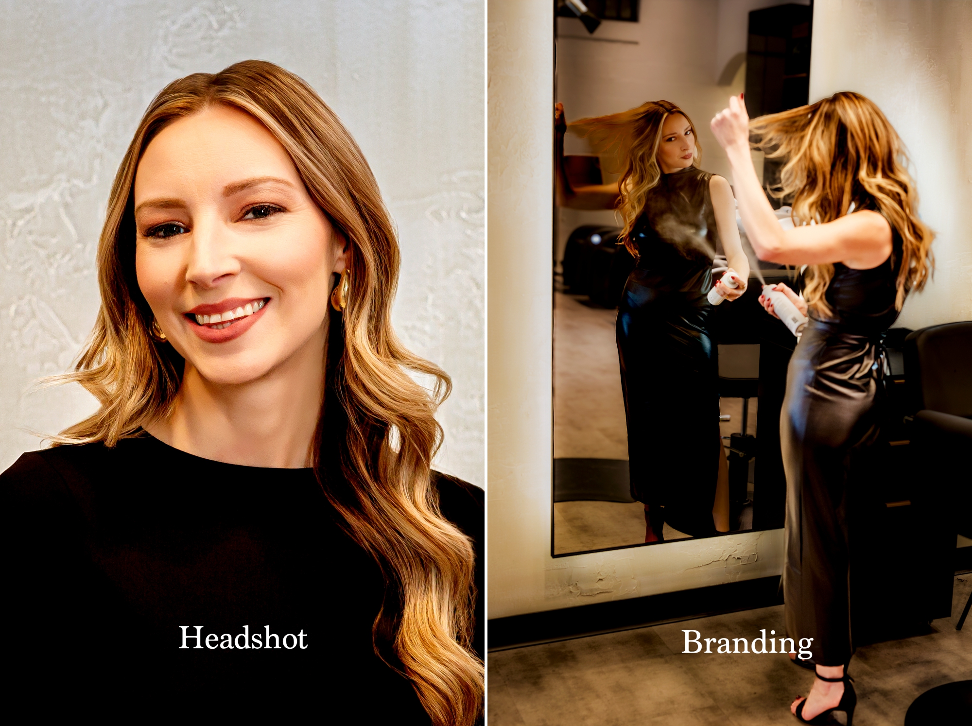 Example of a headshot versus a branding photo